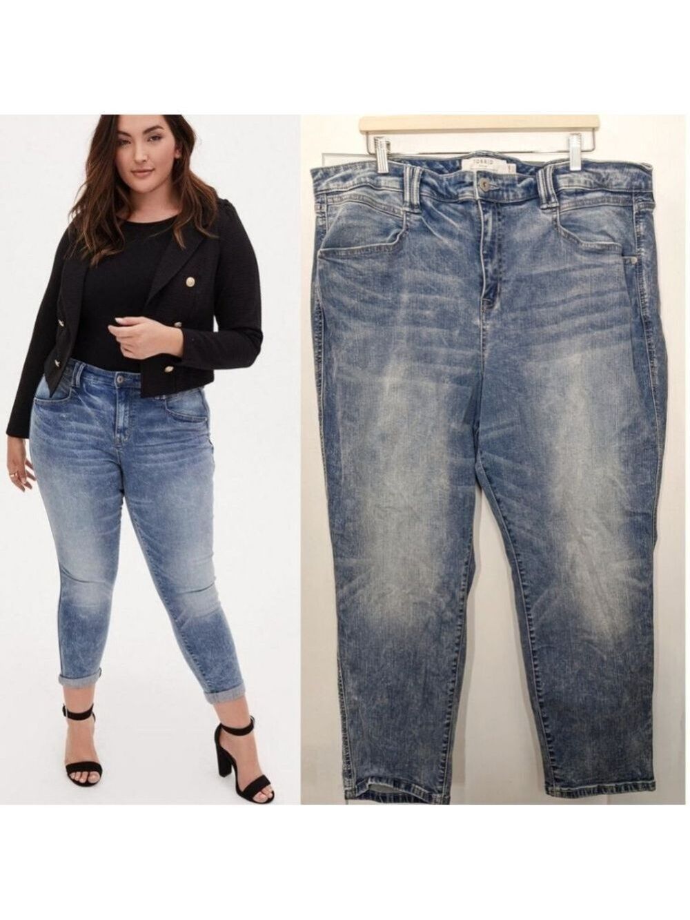 Torrid | Boyfriend straight vintage stretch mid-rise jean